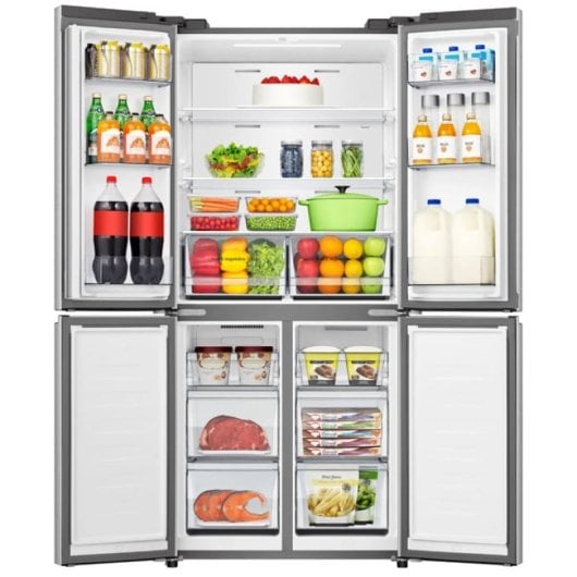 Frigorífico Hisense Puerta americana 178,5cm 499L E Inox WiFi Multi-Air Flow
