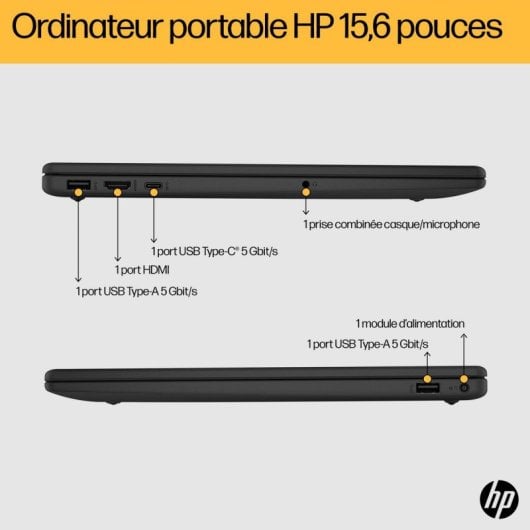 Ordinateur Portable HP 15-fc0102nf AMD Ryzen 7/16GB/512GB SSD/15.6" Full HD