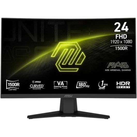 MSI MAG 244C Monitor 23.6" VA FullHD 165Hz FreeSync Curvo