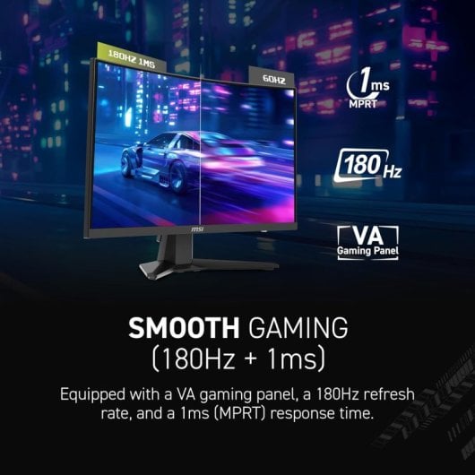 MSI MAG 244C Monitor 23.6" VA FullHD 165Hz FreeSync Curvo
