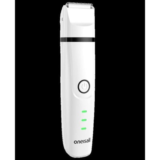 Tondeuse pour animaux Oneisall, lames blanches en acier/céramique, 4 accessoires, 2 vitesses
