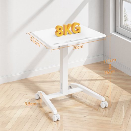 Escritorio Sense7 Móvil Superficie Inclinable Altura Ajustable 70x52cm MDF 8kg