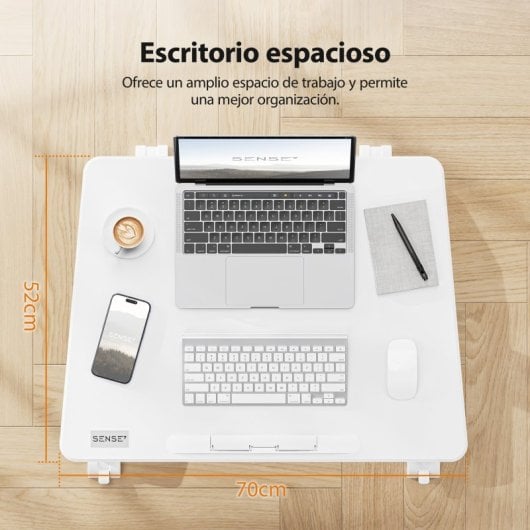 Escritorio Sense7 Móvil Superficie Inclinable Altura Ajustable 70x52cm MDF 8kg
