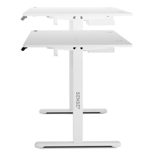 SENSE7 Nojo Escritorio Regulable Eléctrica con Motor 140x70 Blanco