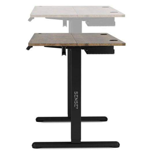 Escritorio Sense7 NOJO 120x60cm ajustable eléctricamente, motor silencioso, carga 70kg, accesorios incluidos