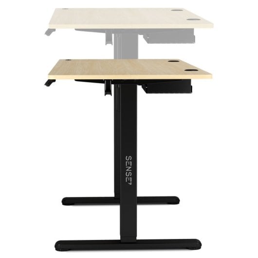 Escritorio Sense7 NOJO 120x60 cm eléctrico con altura ajustable, 70 kg, gestión de cables