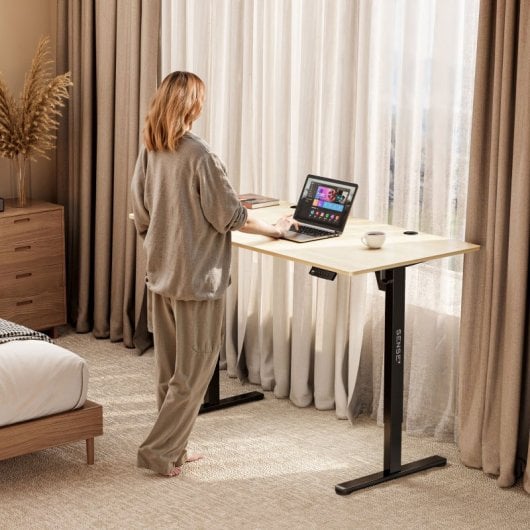 Escritorio Sense7 NOJO 120x60 cm eléctrico con altura ajustable, 70 kg, gestión de cables