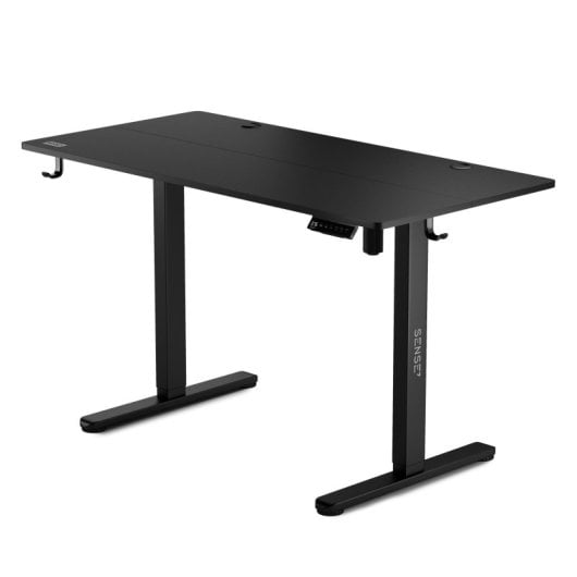 SENSE7 Nojo Escritorio Regulable Eléctrica con Motor 120x60 Negro