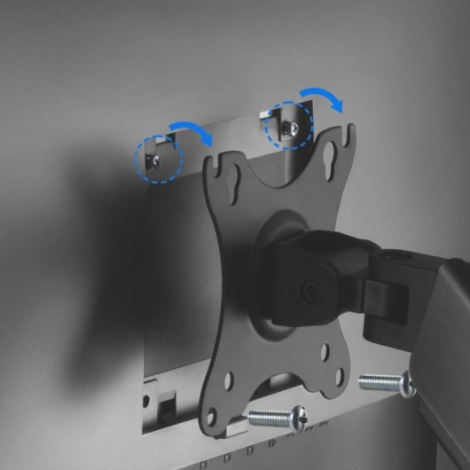 Brazo para monitor Sense7 HANG WALL ARM Negro, Montaje en pared, VESA, Gestión de cables