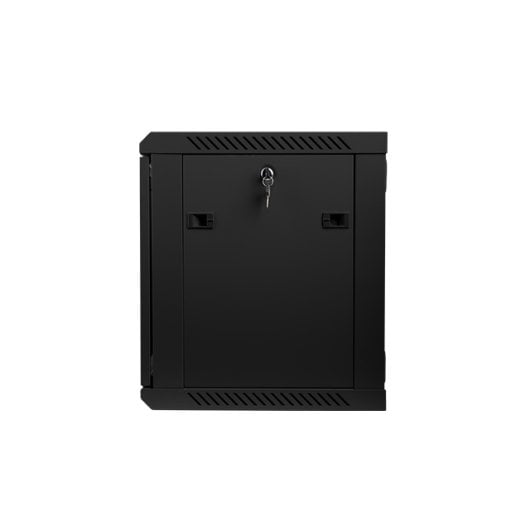 Bastidor de Pared Lanberg WF01-6409-10B 9U 60kg Acero Negro IP20 Cristal Templado 19”