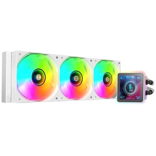 Mars Gaming Ml-visionpro360 Refrigeración Líquida Aio Tdp 600w 3x Ventiladores Argb Pantalla Blanco