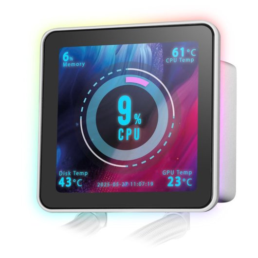 Mars Gaming Ml-visionpro360 Refrigeración Líquida Aio Tdp 600w 3x Ventiladores Argb Pantalla Blanco