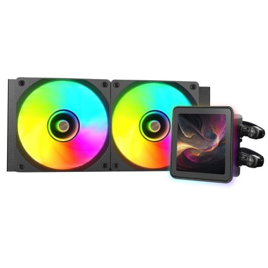 Mars Gaming Ml-visionpro240 Refrigeración Líquida Aio Tdp 500w 2x Ventiladores Argb Pantalla Negro