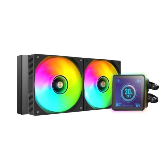 Refrigeración Líquida Mars Gaming ML-VISIONPRO240 240mm 2 Ventiladores ARGB Pantalla IPS