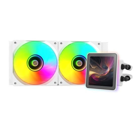 Mars Gaming Ml-visionpro240 Refrigeración Líquida Aio Tdp 500w 2x Ventiladores Argb Pantalla Blanco