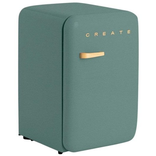 Frigorífico Create Una Puerta 86cm 92L/15L Eficiencia ECO Friendly Compartimentado Verde Sage