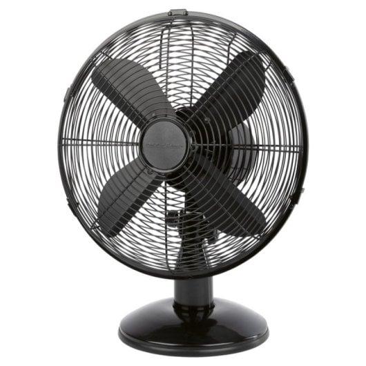 Ventilateur ProfiCare 25 cm Noir mat métallisé 30 W Oscillation silencieuse