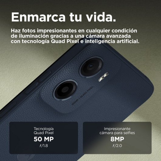 Smartphone Motorola Moto G05 12GB RAM 256GB Gorilla Glass Cuero Vegano 5200mAh