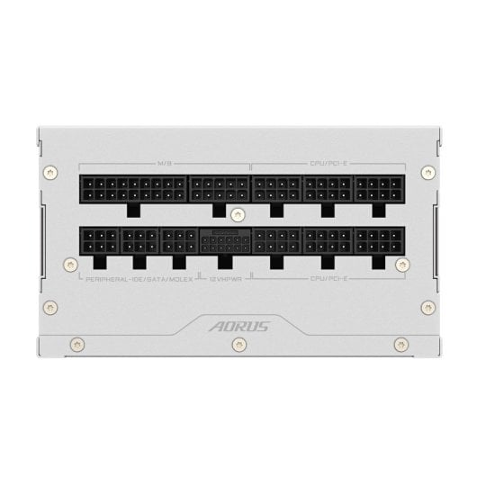 Fuente de Alimentación Gigabyte 1000W 80 PLUS Platinum AORUS ELITE P1000W ICE Modular PCIe 5.0 Blanca