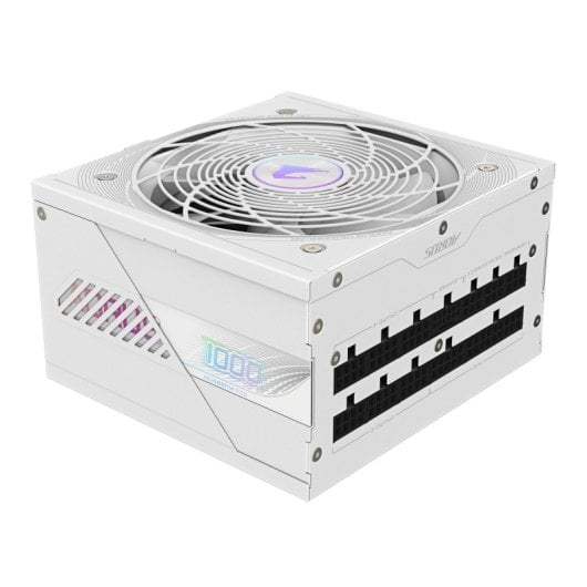 Fuente de Alimentación Gigabyte 1000W 80 PLUS Platinum AORUS ELITE P1000W ICE Modular PCIe 5.0 Blanca
