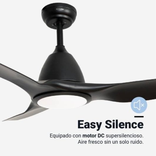 Ventilador Techo Universal Blue ALISIOS DC 132cm 26W LED 20W Control Remoto Negro