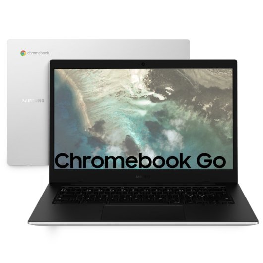Chromebook Samsung Galaxy Go N4500 4GB 64GB eMMC 14" Wi-Fi 6 Silber