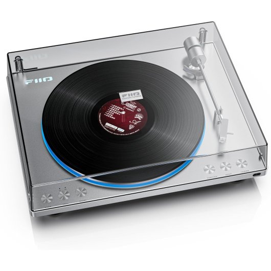 Tocadiscos FiiO TT13 Silver Bluetooth brazo automático preamplificador phono Bluetooth aptX