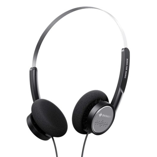 FiiO Snowsky Wind Black Auriculares Retro On-Ear Driver de 40mm Jack 3.5 y Micrófono Negro