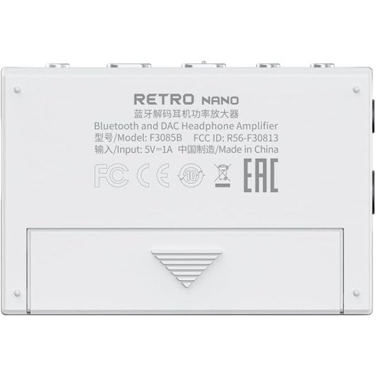 Amplificador/DAC FiiO Snowsky Retro Nano Branco com design retro e Bluetooth Branco