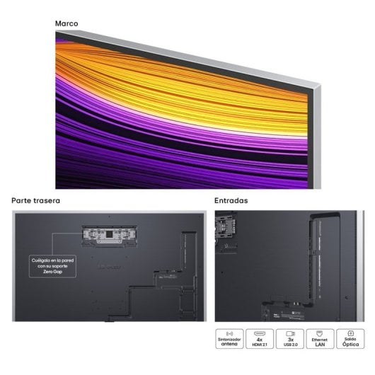 TV LG OLED evo AI OLED77G54LW 77" 4K UltraHD 120Hz Smart TV WebOS HDR10 Dolby Vision Atmos