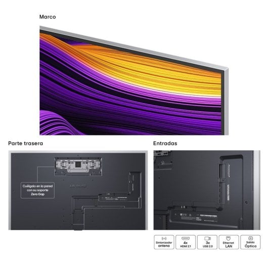 Téléviseur LG OLED evo 65″ 4K Ultra HD Smart TV WebOS Dolby Vision Gaming 120 Hz eARC AirPlay