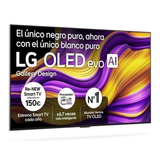 TV LG OLED evo AI OLED55G54LW 55" 4K UltraHD 120Hz Smart TV WebOS HDR10 Dolby Vision