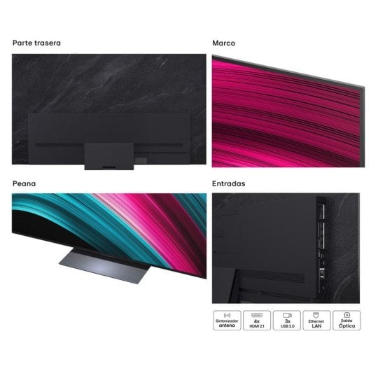 TV LG OLED evo AI OLED83C54LA 83" 4K Ultra HD Dolby Atmos G-SYNC HDMI 2.1 Smart TV