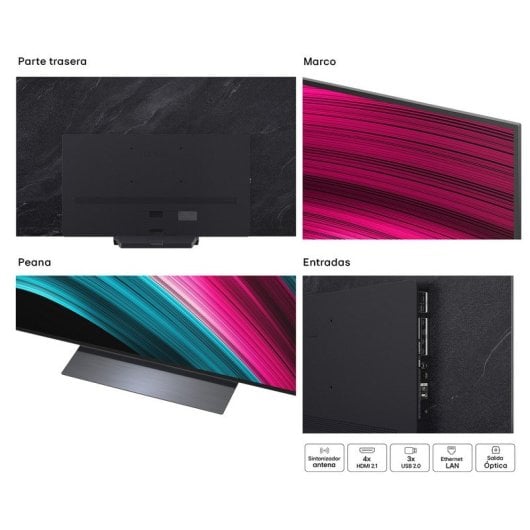 TV LG OLED evo OLED77C54LA 77″ 4K Ultra HD Dolby Vision Atmos Gaming Pro