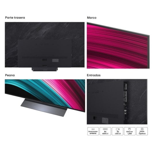 TV LG OLED evo OLED65C54LA 65" 4K Ultra HD Dolby Vision Gaming PRO Smart TV AI