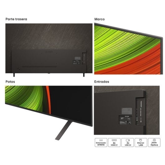 TV LG OLED OLED77B56LA 77? 4K Ultra HD Dolby Atmos G-Sync FreeSync Smart TV WiFi 6 Reacondicionado