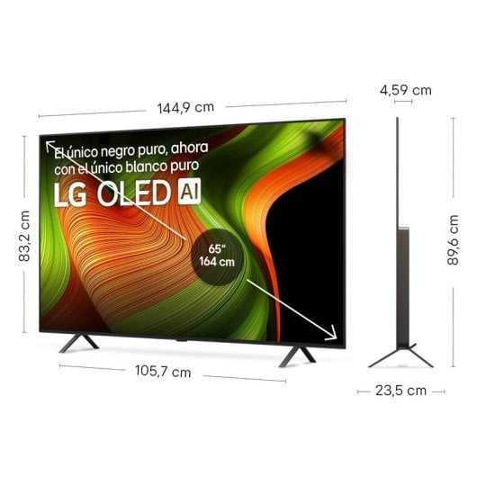 TV LG OLED OLED65B56LA 65" 4K UHD Dolby Atmos HDR Smart TV AI VRR G-SYNC FreeSync