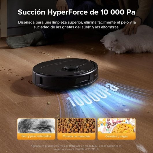 Robot Aspirador Roborock QV 35S con base multifunción, succión 10000 Pa y mopa elevable
