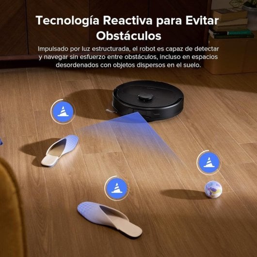 Robot Aspirador Roborock QV 35S con base multifunción, succión 10000 Pa y mopa elevable