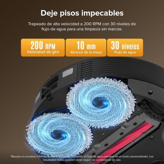 Robot Aspirador Roborock QV 35S con base multifunción, succión 10000 Pa y mopa elevable