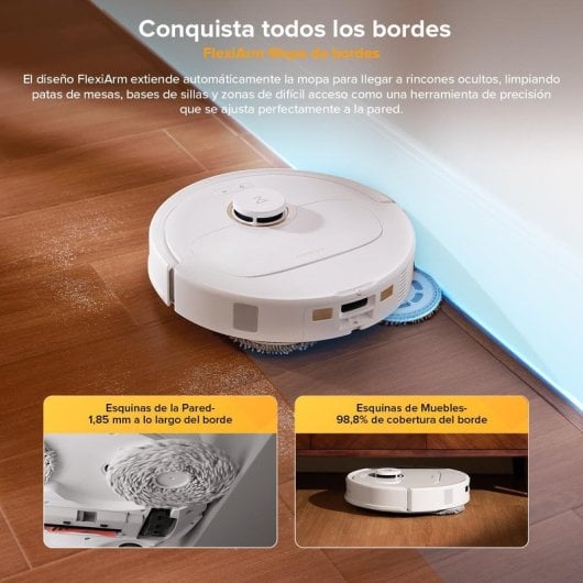 Robot Aspirador Roborock Qrevo S5V 12.000Pa, fregado FlexiArm, vaciado automático y mopa inteligente