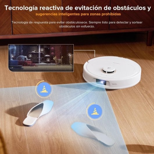 Robot Aspirador Roborock Qrevo S5V 12.000Pa, fregado FlexiArm, vaciado automático y mopa inteligente