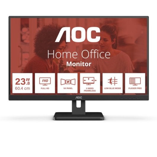 Monitor AOC 23,8? 1080p 75Hz VA Altavoces Flicker Free Low Blue Mode