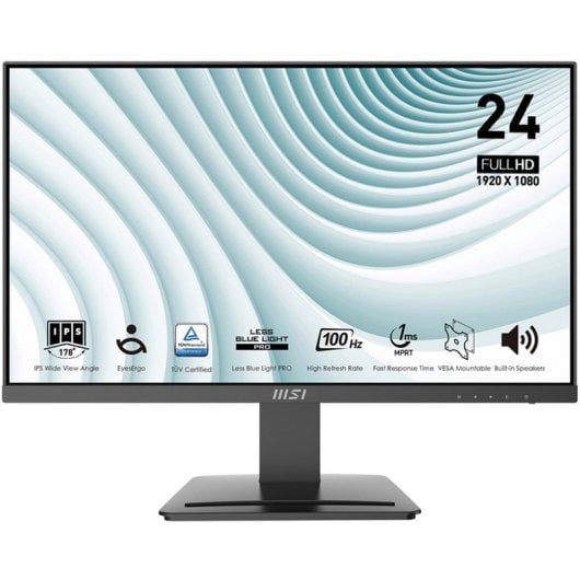 Monitor MSI PRO MP243X 23.8" IPS Full HD 100Hz FreeSync Eye Care Altavoces VESA Negocios