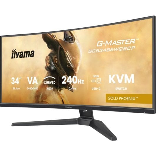 iiyama G-MASTER GCB3486WQSCP-B1 34" UltraWide QHD 240Hz HDR400 FreeSync Premium Curved USB-C Monitor