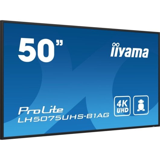 Pantalla iiyama 49.5? 4K Ultra HD 500cd/m² Android 11 IPS WiFi 24/7 Altavoces 2x20W