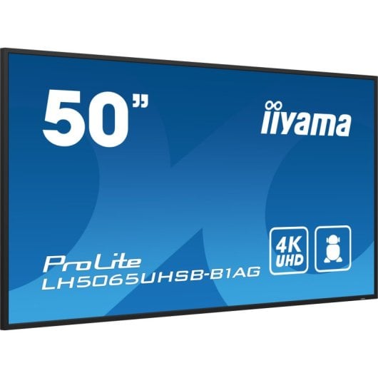 Pantalla Digital Signage iiyama LH5065UHSB-B1AG 49.5? 4K VA 800 cd/m² Android 11 WiFi VESA