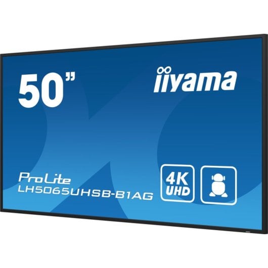 Pantalla Digital Signage iiyama LH5065UHSB-B1AG 49.5? 4K VA 800 cd/m² Android 11 WiFi VESA