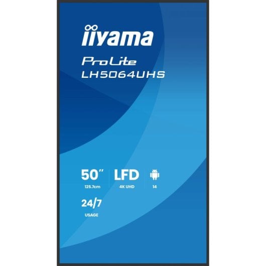 Monitor profesional iiyama LH5564UHS-B1AG 55? 4K UHD 500 nits WiFi Android 14 VESA