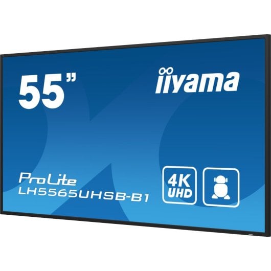 Monitor profesional iiyama 54.6? 4K UHD IPS 800cd/m² Android 11 Wi-Fi 4GB/32GB
